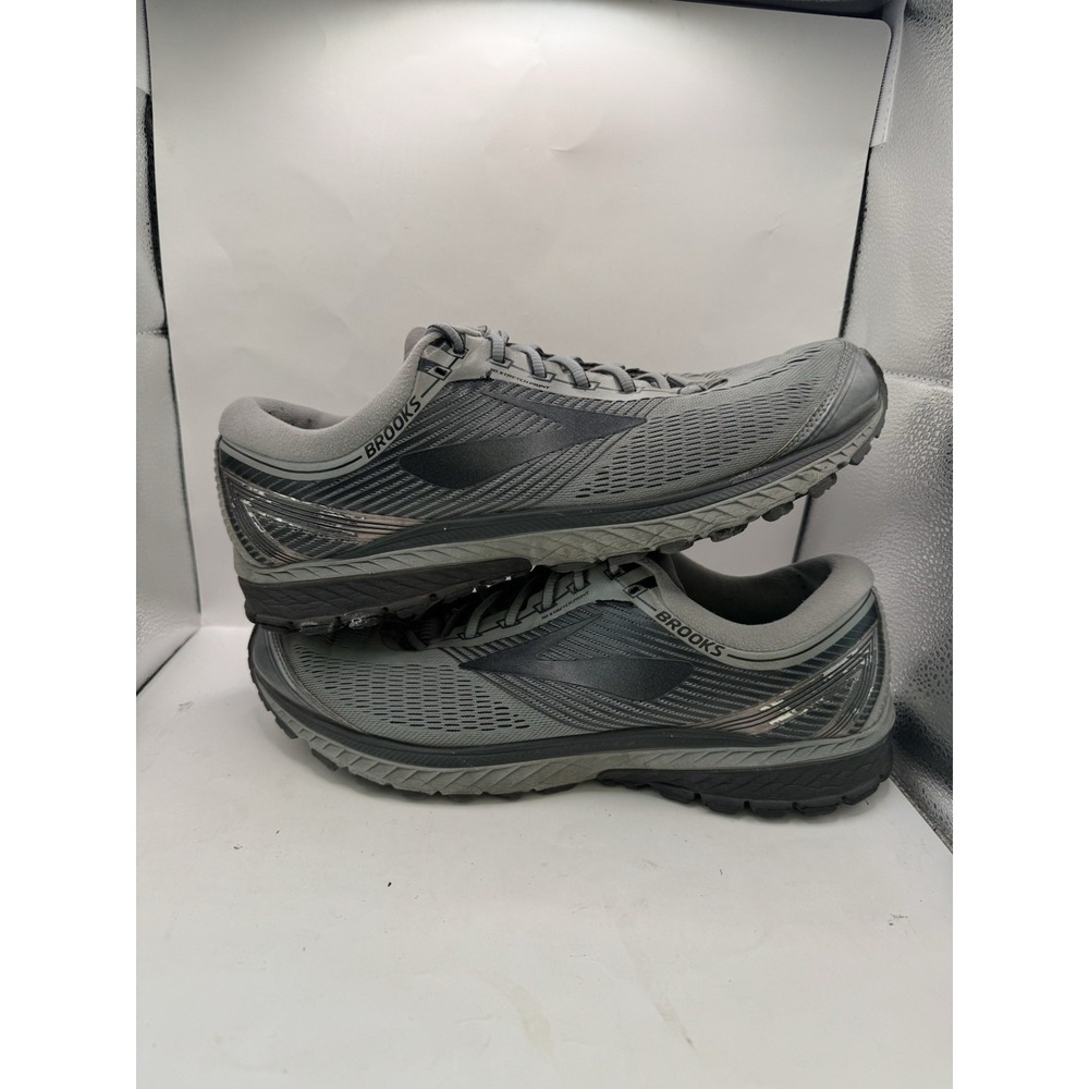 Brooks Mens Ghost 10 1102571D034 Gray Running Shoes Lace Up Low Top Size 13